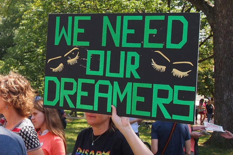 We Need Our Dreamers sign