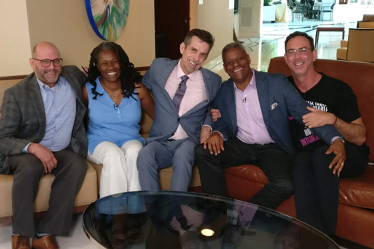group photo of facebook live panelists