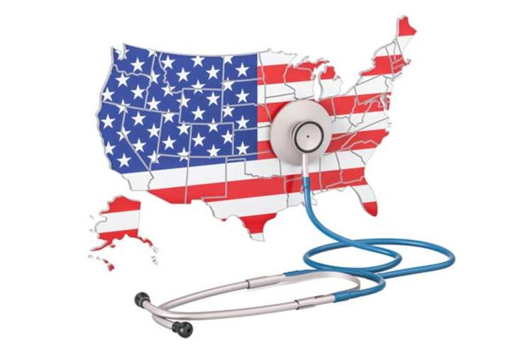 U.S. map and stethoscope