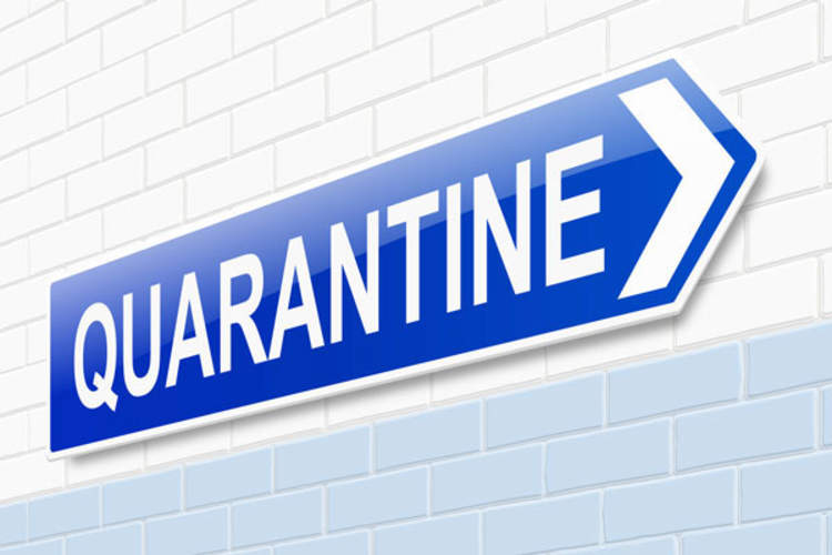 Quarantine sign