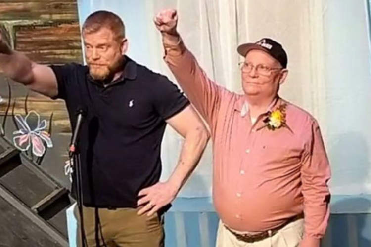 Mark S. King (left) and his brother