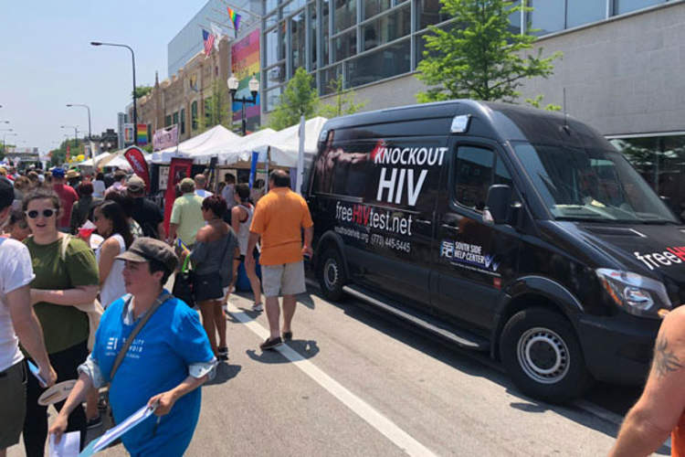 HIV Testing Truck at Chicago Pride