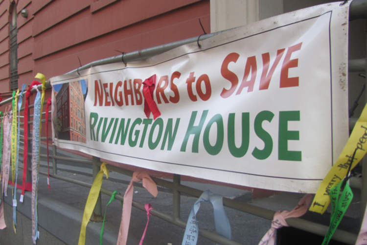 Rivington House protest