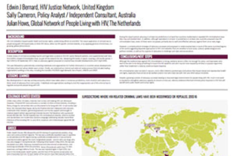 Global Advocacy Highlights Against HIV Criminalization Presented at AIDS 2016 Img