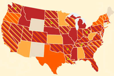Map: HIV Criminalization in the United States Img