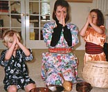 Morgan and Alora with their mother, Linda Brosio