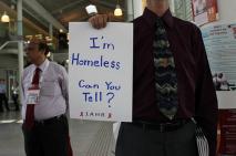 AIDS activists set up a homeless encampment at the International AIDS Conference.