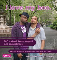 The 'I Love My Boo' campaign features real, young men of color loving each other passionately. Rather than sexualizing gay relationships, this campaign models caring, and highlights the importance of us taking care of each other. Featured throughout New Y