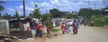 Informal business in the slums of Dar es Salaam.