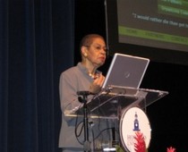 Congresswoman Eleanor Holmes Norton explains how stigma affects the community. Photo: DC HIV/AIDS Examiner.