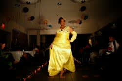 Deja Edwards hits the catwalk.