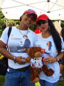Lisa and Maria at the Miami AIDS Walk.