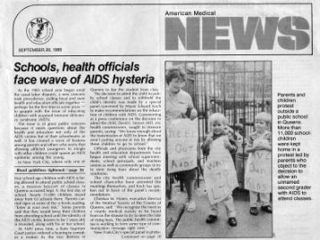 Schools, health officials face wave of AIDS hysteria.