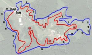 Map of the course -- Maryland/DC I.