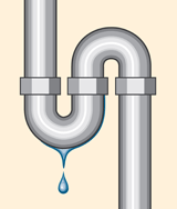 leaking pipe