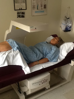 Me having a Dexa Scan.