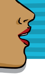 woman's mouth