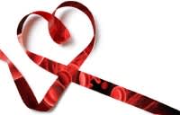 ribbon shaped like heart