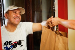 Client Hassan M and volunteer