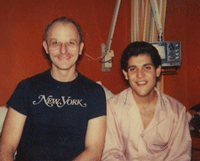 Miguel and Aguin in the hospital as Miguel recovered from a heart transplant in 1984. (Credit: photographer unknown)