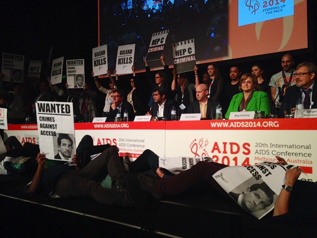 International Activists Confront Gilead Over Hepatitis C Drug Pricing at AIDS 2014