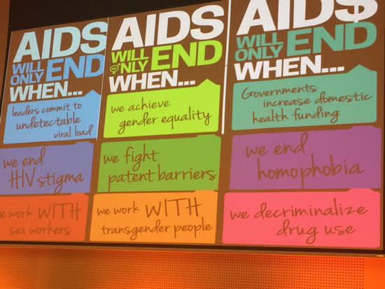 The graphic above was originally shared on the Housing Works Facebook page and comes via Housing Works Senior Vice President of Development and Marketing Andrew Greene, who is at the International AIDS Conference 2014 (AIDS 2014) this week in Melbourne, A