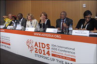 'Twenty Plus Positive Dialogues' panel at AIDS 2014