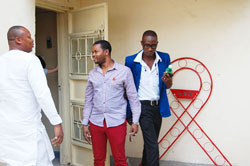 The meeting attendees visit the offices of GMT Initiative grantee partner HOYMAS in Nairobi.