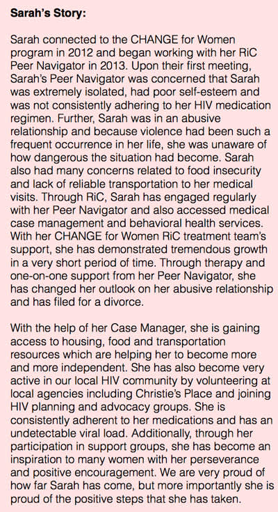 Sarah's Story