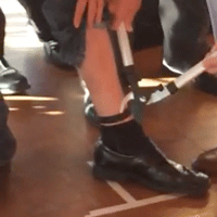 Removal of Nick Rhoades' GPS Monitoring Ankle Bracelet
