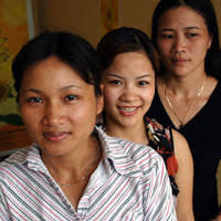 Members of the Sunflower Group, a group of 200 women who support and educate women about HIV/AIDS in Hanoi. Vietnam 2006. (Credit: Lorrie Graham/AusAID)
