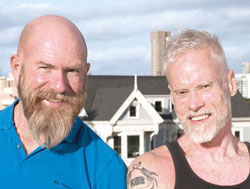 Taking Control: When they saw that long-term survivors were in need of help, Tez Anderson (left) and Matt Sharp responded by forming a group. (Credit: Duane Cramer)