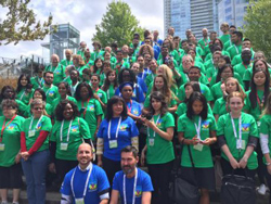 Volunteers at the International AIDS Conference, Vancouver, 2015. (Credit: ICW Global)