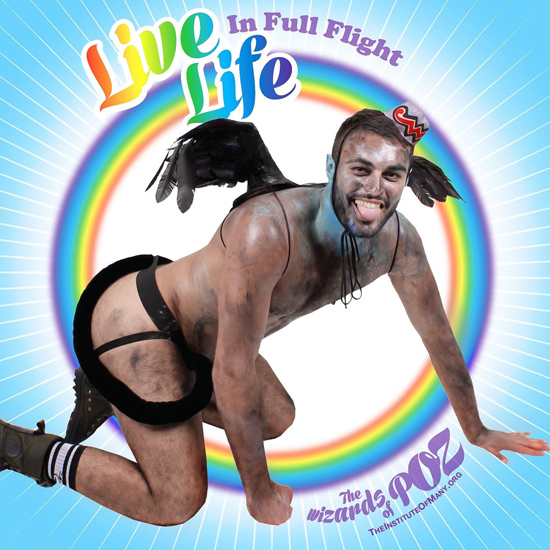TIM: The Flying Monkey won't let HIV stop him soaring high in the sky, no matter who tries to clip his wings.