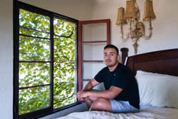 Louis Arevalo, 27, says he decided to go on the medication last month after getting scared when a condom broke. The college student from Los Angeles says he uses the pill as an extra layer of protection. (Credit: Heidi de Marco/KHN)