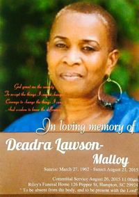 Deadra Kaye Malloy