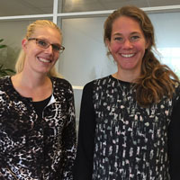 Annelies van Dijk (R), public health nurse at P&G292. (Credit: Yamini Oseguera-Bhatnagar)