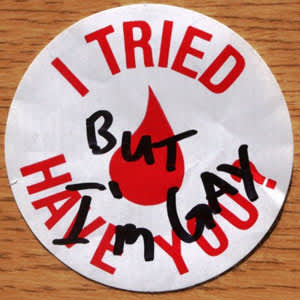 blood drive badge