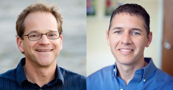 Lead study authors William Schief, Ph.D., (left) and Shane Crotty, Ph.D., (right). (Credit: The Scripps Research Institute)
