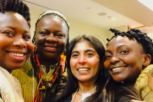 Rumbidzai Mapfumo, Rachel Nandelenga, Manju Chatani-Gadi and Jacqueline Wambui. (Credit: AVAC)