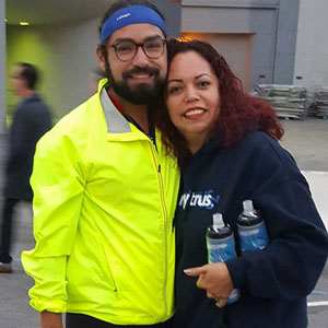 Luis Legaspi and his mom