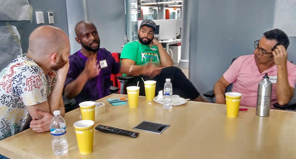 Group members James Krellenstein, Alex Wilson, Bryson Rose and Charles Sanchez