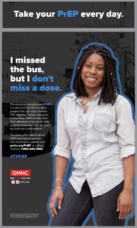 GMHC PrEP poster