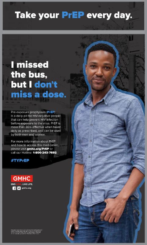 GMHC PrEP poster
