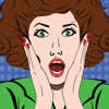 Woman screaming