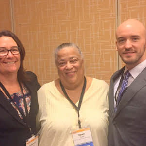 Antigone Dempsey (HRSA), Dawn Smith (CDC) and Nathan Fecik (HHS) at PrEP Summit