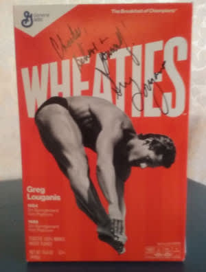 Greg Louganis Wheaties box