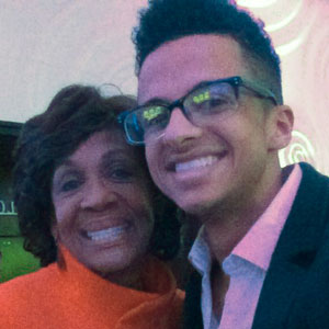 Rep. Maxine Waters and Ryan McElhose