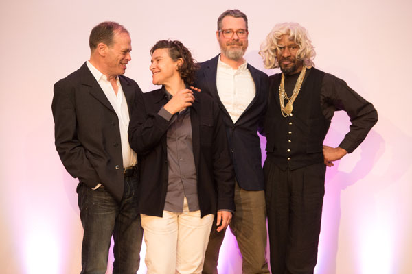 Honorees Eric Rhein, Zoe Leonard, Brice Brown and Sur Rodney (Sur)