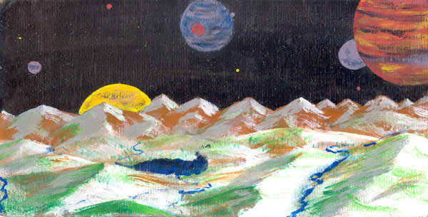 planet painting by Brian Carmichael